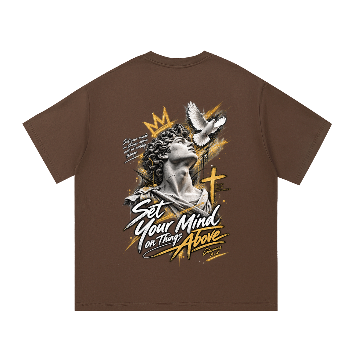 HISWAY Set Your Mind on Things Above Christian T-shirt inspired by Colossians 3:2 - product image 7