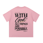 HISWAY With God All Things Are Possible Christian T-shirt inspired by Mark 10:27 - product image 7
