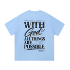 HISWAY With God All Things Are Possible Christian T-shirt inspired by Mark 10:27 - product image 9