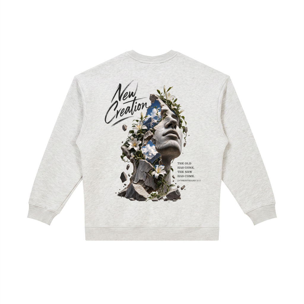 HISWAY New Creation Christian sweatshirt inspired by 2 Corinthians 5:17 - product image 3