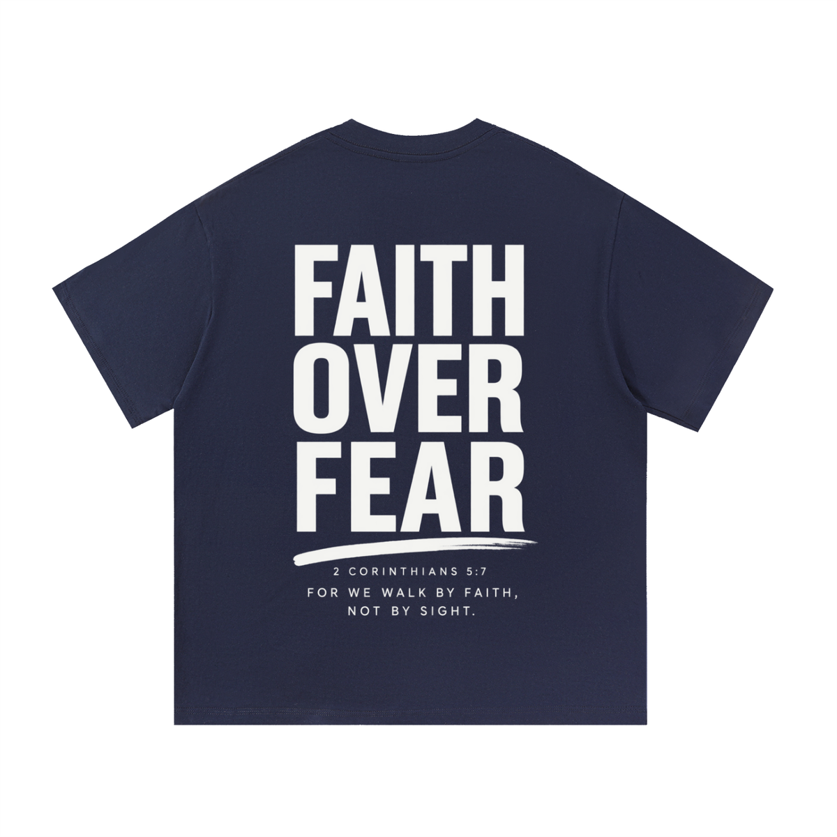 HISWAY Faith Over Fear Christian T-shirt inspired by 2 Corinthians 5:7 - product image 9