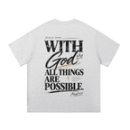 HISWAY With God All Things Are Possible Christian T-shirt inspired by Mark 10:27 - product image 3