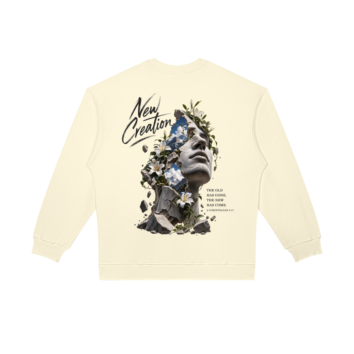 HISWAY New Creation Christian sweatshirt inspired by 2 Corinthians 5:17 - product image 5