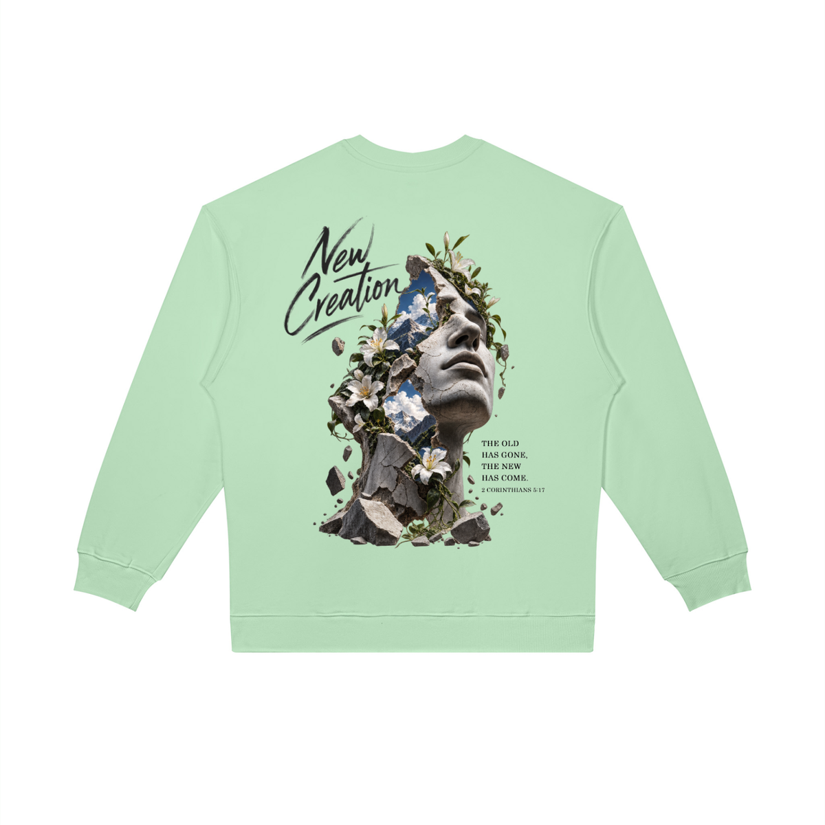 HISWAY New Creation Christian sweatshirt inspired by 2 Corinthians 5:17 - product image 9