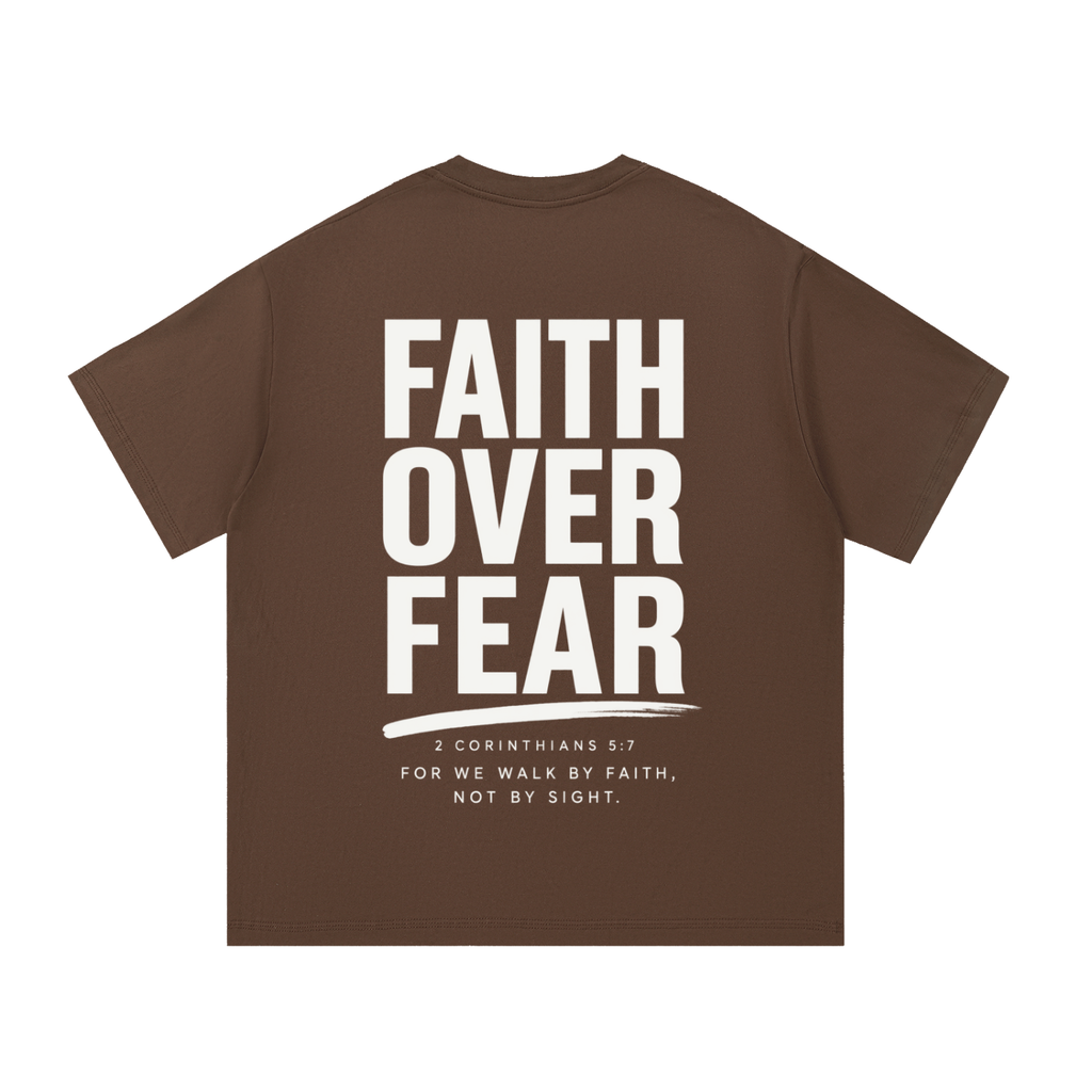 HISWAY Faith Over Fear Christian T-shirt inspired by 2 Corinthians 5:7 - product image 7